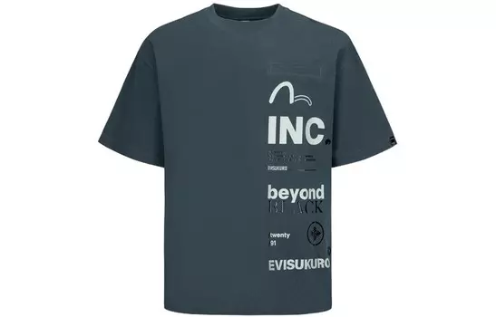 Футболка мужская Evisu, темно-серый