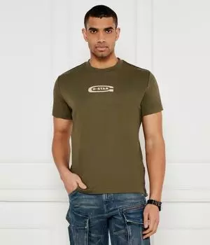 Футболка мужская G-Star Raw облегающая, зеленый