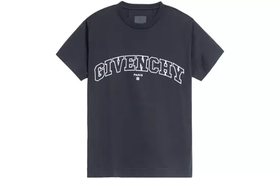 Футболка мужская колледжа черная Givenchy, черный