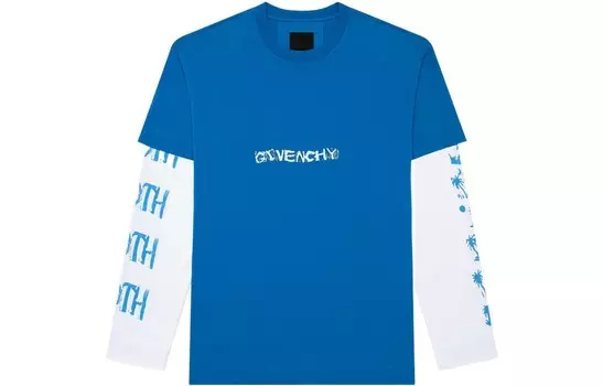 Футболка мужская ярко-синяя Givenchy, синий