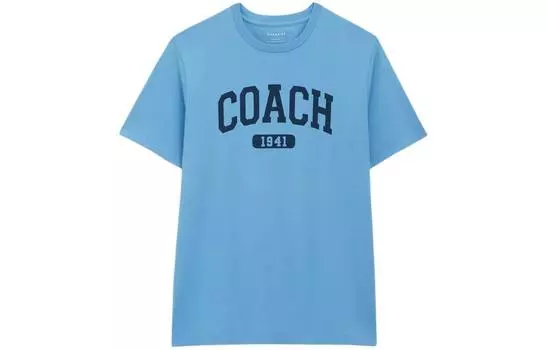 Футболка мужская синяя Coach, синий