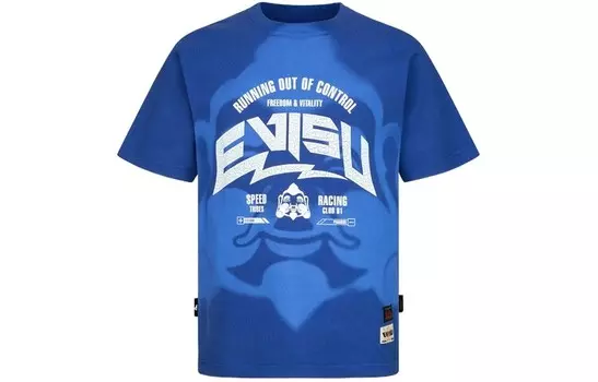 Футболка мужская синяя Evisu, синий