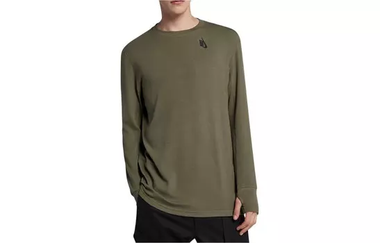 Футболка мужская средняя оливковая Nike, оливковый