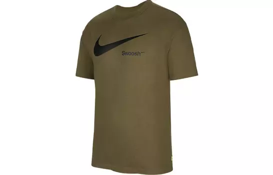 Футболка мужская средняя оливковая Nike, оливковый