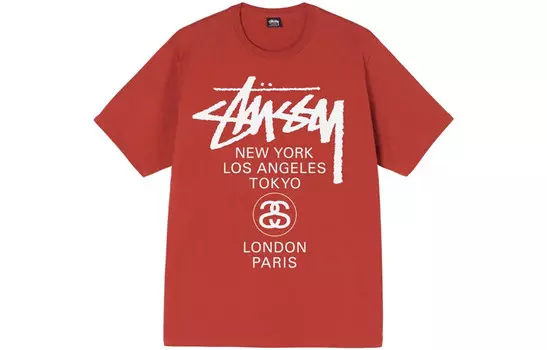 Футболка мужская Stussy, оранжевый