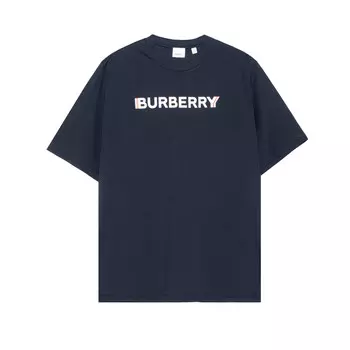 Футболка мужская темно-синяя Burberry, синий