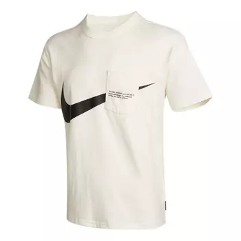 Футболка Nike AS Men's Nike Sportswear SWSH POCKET SS Tee Sail, Белый