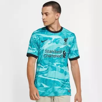 Футболка Nike Liverpool, бирюзовый/черный