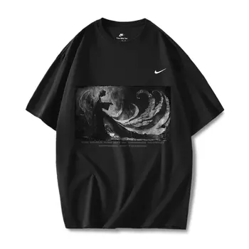 Футболка Nike унисекс, цвет Black Nike short-sleeved folded wings