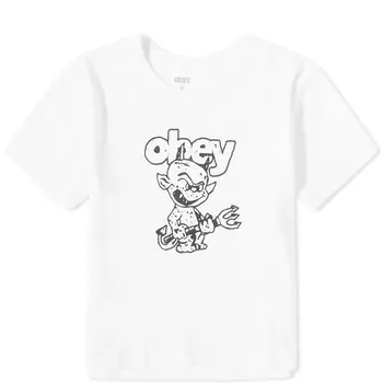 Футболка Obey Devil Logo, белый
