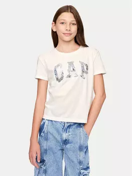 Футболка обычного кроя 628663 Gap, белый
