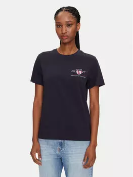 Футболка обычного кроя Bisiklet Yaka 4200277 Gant, синий