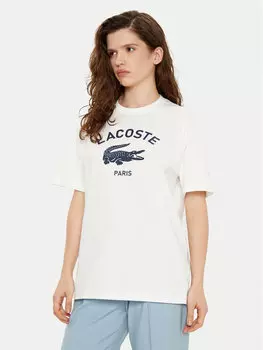 Футболка обычного кроя TH2733 Lacoste, экрю