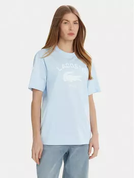 Футболка обычного кроя TH2733 Lacoste, голубой