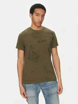 Футболка обычного кроя Wash D25973-C338 H343 G-Star Raw, зеленый