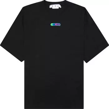 Футболка Off-White Weed Arrows Over Skate Short-Sleeve Tee 'Black/Green', черный