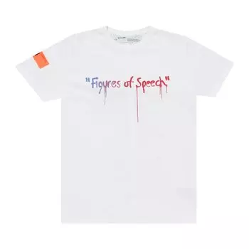 Футболка Off-White x Simon Brown MCA Chicago с рисунком Белая речь