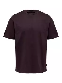 Футболка Only & Sons Fred, бургундия