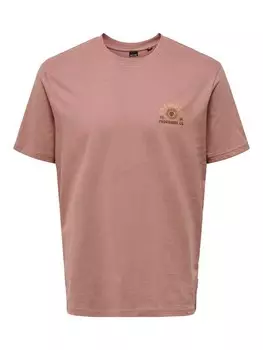 Футболка Only & Sons MANUEL, темно-розовый