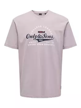 Футболка Only & Sons, сиреневый
