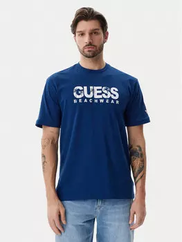 Футболка оверсайз F5GI11 I3Z14 Guess, синий