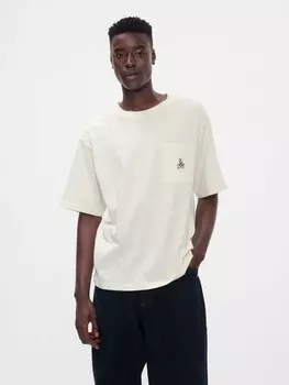 Футболка оверсайз Gap, бежевый