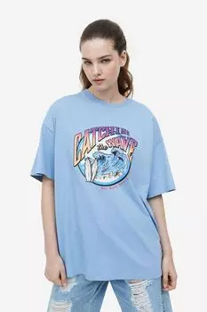 Футболка оверсайз с принтом H&M