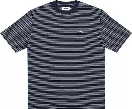 Футболка Palace Boxy Stripe 'Navy', синий
