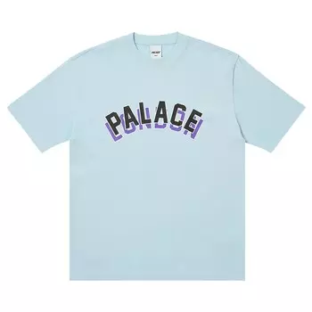 Футболка Palace London Stack Синяя кристаллизация