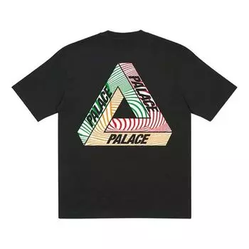 Футболка PALACE Tri-Tex Black Multi-Color Triangle Printing Short Sleeve Unisex, черный