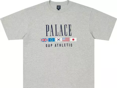 Футболка Palace x Gap Heavy Jersey 'Grey', серый