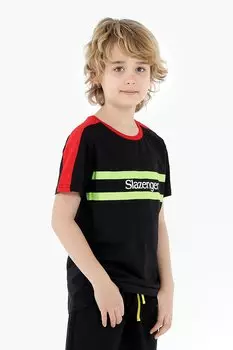 Футболка PAT Boy черная SLAZENGER