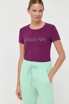Футболка Patrizia Pepe, фиолетовый