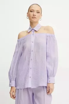 Футболка Patrizia Pepe, фиолетовый