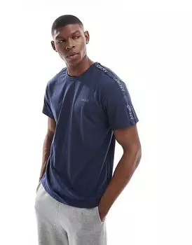 Футболка «Пингвины» в темно-синем цвете DKNY