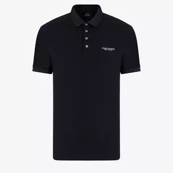Футболка поло Armani Exchange Milano New York Cotton, темно-синий