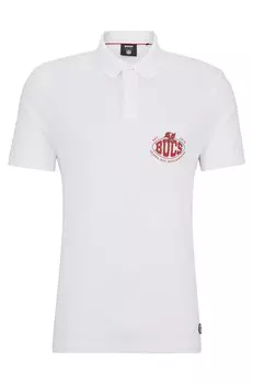 Футболка поло Boss X Nfl Cotton-piqu Collaborative Branding, Bucs