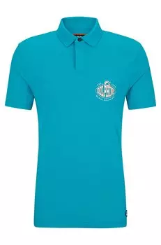 Футболка поло Boss X Nfl Cotton-piqu Collaborative Branding, Dolphins