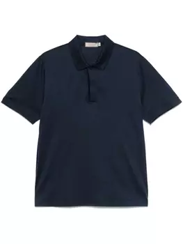 Футболка-поло Canali из джерси, синий