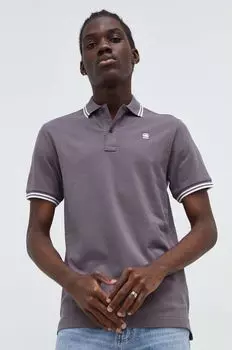 Футболка-поло G-Star Raw, фиолетовый