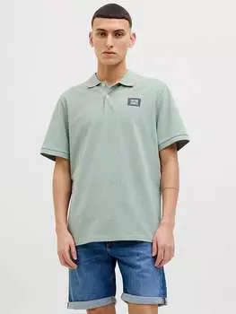 Футболка поло Jack & Jones, зеленый
