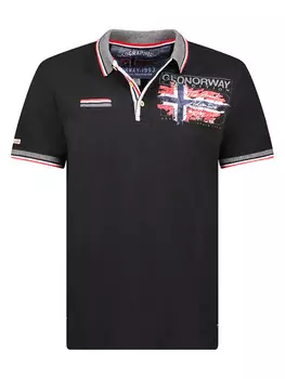 Футболка поло Krusty Geographical Norway, черный