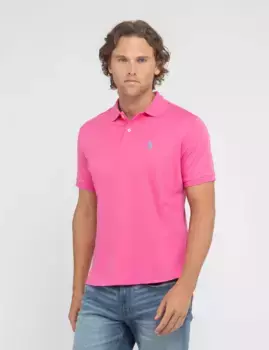 Футболка-поло U.S. Polo Assn Interlock, розовый