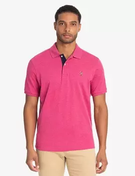 Футболка поло U.S. Polo Assn. Multi Color Logo Interlock, розовый