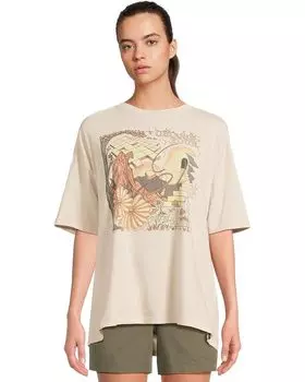 Футболка Prana Everyday Graphic Oversized Tee, цвет Almond Mind Eraser