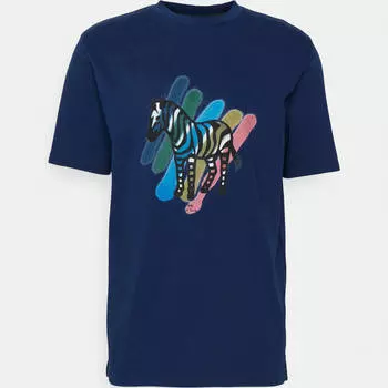 Футболка PS Paul Smith Broad Stripe Zebra, темно-синий