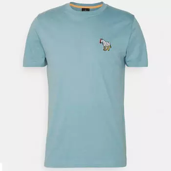 Футболка PS Paul Smith Zebra Slim Fit Basic, голубой