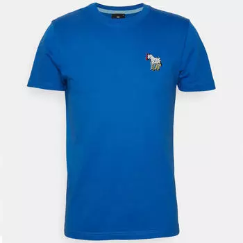 Футболка PS Paul Smith Zebra Slim Fit Basic, темно-голубой