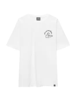 Футболка Pull&Bear, белый