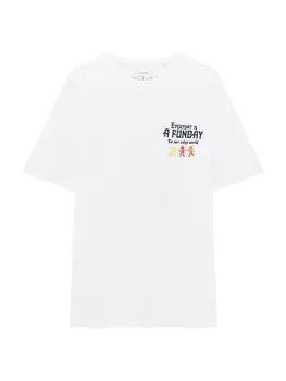 Футболка Pull&Bear, белый